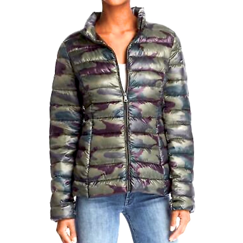 AQUA by Bloomingdales Camo Puffer Jacket NWOT Size Small